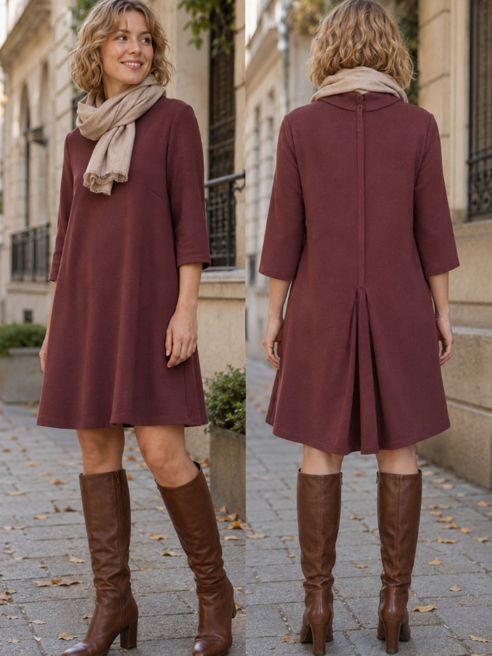 NWT | SKFK | Burgundy A-Line Dress | Size 6